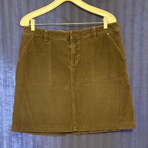 REI Gray Corduroy Skirt